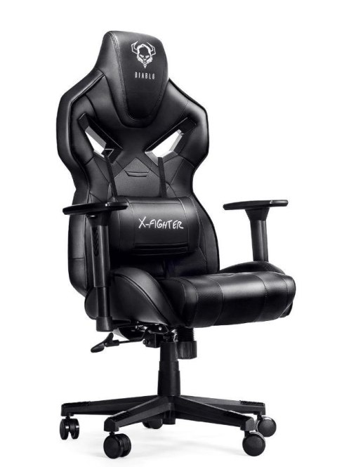 DIABLO CHAIRS Fotel gamingowy DIABLO X-FIGHTER fotel czarno-czarny DIABLO CHAIRS Fotel gamingowy DIABLO X-FIGHTER fotel czarno-czarny