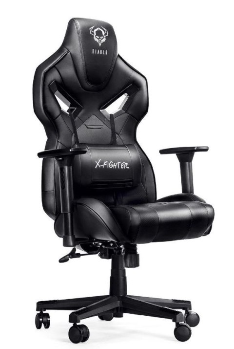 DIABLO CHAIRS Fotel gamingowy DIABLO X-FIGHTER fotel czarno-czarny DIABLO CHAIRS Fotel gamingowy DIABLO X-FIGHTER fotel czarno-czarny