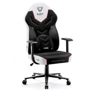 DIABLO CHAIRS Fotel gamingowy DIABLO X-GAMER fotel czarno-biały