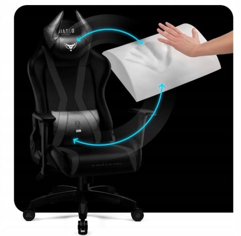 DIABLO CHAIRS Fotel gamingowy DIABLO X-HORN 2.0 king fotel czarno-czarny