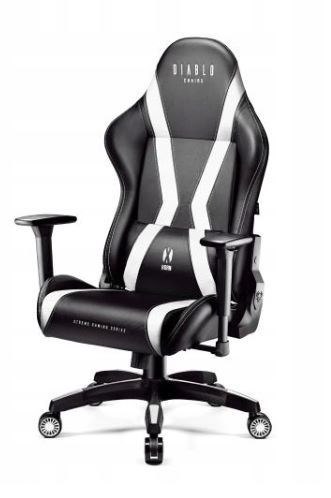 DIABLO CHAIRS Fotel gamingowy DIABLO X-HORN 2.0 normal fotel czarno-biały