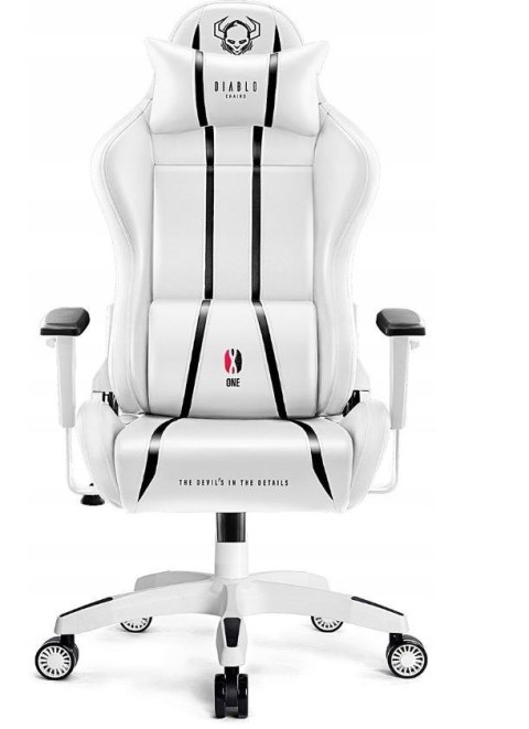 DIABLO CHAIRS Fotel gamingowy DIABLO X-ONE 2.0 normal fotel biało-czarny