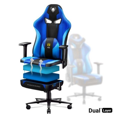 DIABLO CHAIRS Fotel gamingowy DIABLO X-PLAYER 2.0 Frost Black normal fotel