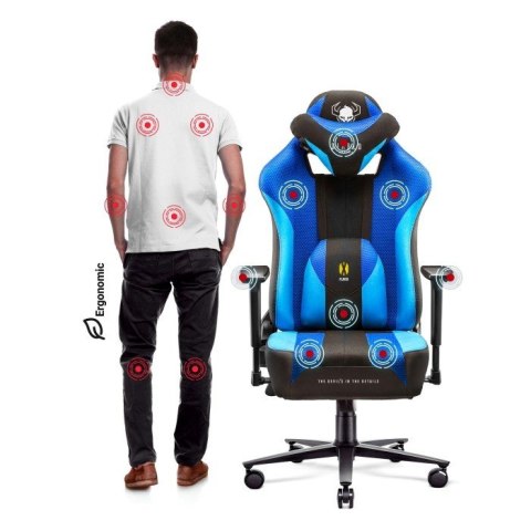 DIABLO CHAIRS Fotel gamingowy DIABLO X-PLAYER 2.0 Frost Black normal fotel