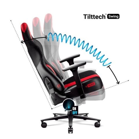 DIABLO CHAIRS Fotel gamingowy DIABLO X-PLAYER 2.0 normal fotel antracytowo-karmazynowy