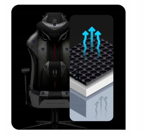 DIABLO CHAIRS Fotel gamingowy DIABLO X-PLAYER 2.0 normal fotel biało-czarny