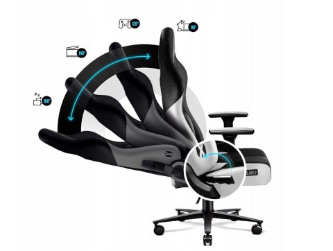 DIABLO CHAIRS Fotel gamingowy DIABLO X-PLAYER 2.0 normal fotel biało-czarny