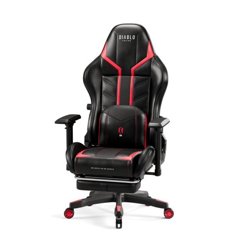 DIABLO CHAIRS Fotel gamingowy DIABLO X-RAY normal fotel czarno-czerwony