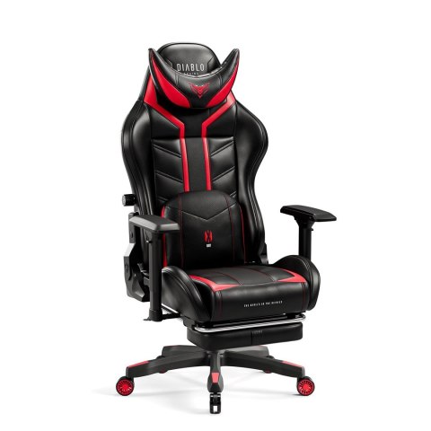 DIABLO CHAIRS Fotel gamingowy DIABLO X-RAY normal fotel czarno-czerwony