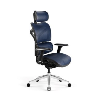 DIABLO CHAIRS Fotel gamingowy DIABLO V-COMMANDER fotel czarno-niebieski