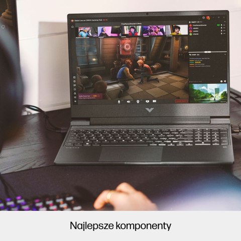 Hewlett-Packard HP Victus 15-fa1151nw i5-13420H 15,6"FHD AG IPS 144Hz 16GB SSD512 RTX 4050_6GB BLKB 70Wh Win11 2Y Mica Silver