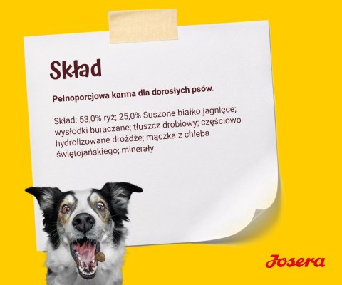 JOSERA JOSERA Jagnięcina z ryżem - sucha karma dla psa - 12,5 kg JOSERA JOSERA Jagnięcina z ryżem - sucha karma dla psa - 12,5 kg