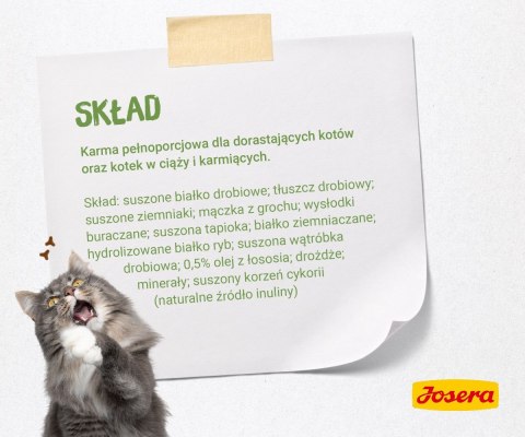 JOSERA JOSERA Kitten grainfree - sucha karma dla kota - 10kg JOSERA JOSERA Kitten grainfree - sucha karma dla kota - 10kg