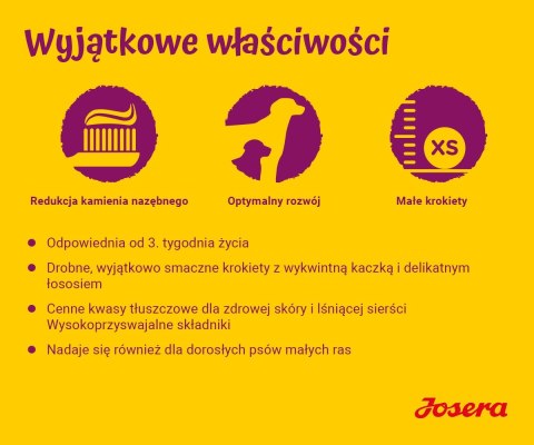 JOSERA JOSERA MiniJunior - sucha karma dla szczeniąt małych ras 900 g JOSERA JOSERA MiniJunior - sucha karma dla szczeniąt małych ras 900 g