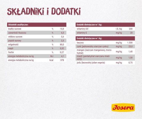 JOSERA JOSERA Pate Kurczak i marchew - mokra karma dla kociąt - saszetka - 85 g JOSERA JOSERA Pate Kurczak i marchew - mokra karma dla kociąt - saszetka - 85 g
