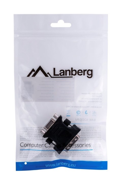 Lanberg Adapter Lanberg AD-0012-BK (DVI-I (Dual link) M - D-Sub (VGA) F; kolor czarny) Lanberg Adapter Lanberg AD-0012-BK (DVI-I (Dual link) M - D-Sub (VGA) F; kolor czarny)