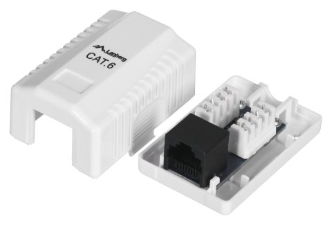 Lanberg Gniazdo natynkowe Lanberg OU6-0001-W (RJ-45; kat. 6; UTP; kolor biały) Lanberg Gniazdo natynkowe Lanberg OU6-0001-W (RJ-45; kat. 6; UTP; kolor biały)