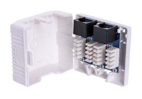 Lanberg Gniazdo natynkowe Lanberg OU6-0002-W (RJ-45; UTP; kolor biały) Lanberg Gniazdo natynkowe Lanberg OU6-0002-W (RJ-45; UTP; kolor biały)