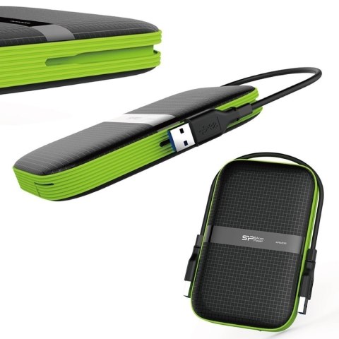 Silicon Power Dysk zewnętrzny Silicon Power Armor A60 SP040TBPHDA60S3K (4 TB ; 2.5"; USB 3.1; 5400 obr/min)