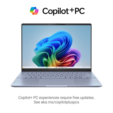 ASUS ASUS Vivobook S 14 OLED S5406SA-PP013W Ultra 7 258V 14.0" OLED 3K 120Hz 400nits Glossy 32GB LPDDR5X SSD1TB Intel Arc Graphics WL