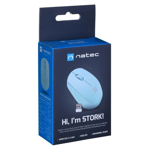 NATEC NATEC MYSZ BEZPRZEWODOWA STORK 1600DPI NIEBIESKA NMY-2001