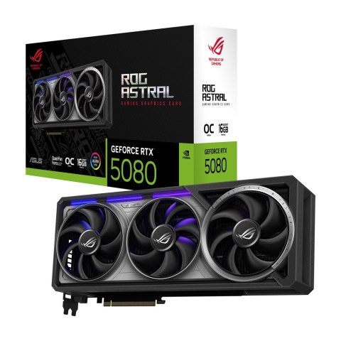 ASUS Karta graficzna ASUS ROG ASTRAL GeForce RTX 5080 OC 16GB ASUS Karta graficzna ASUS ROG ASTRAL GeForce RTX 5080 OC 16GB