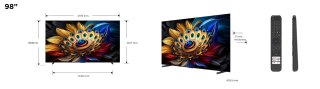 TCL Telewizor TCL 98C655 QLED 98" 4K Ultra HD 120Hz Google TV Dolby Vision IQ Titan
