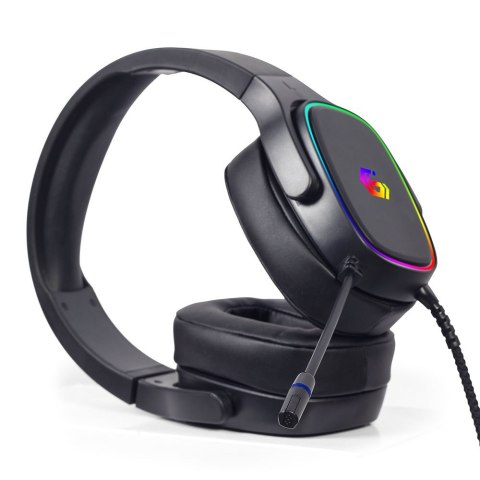 GEMBIRD GEMBIRD GAMINGOWY ZESTAW SŁUCHAWKOWY 7.1 NA USB Z PODŚWIETLENIEM RGB