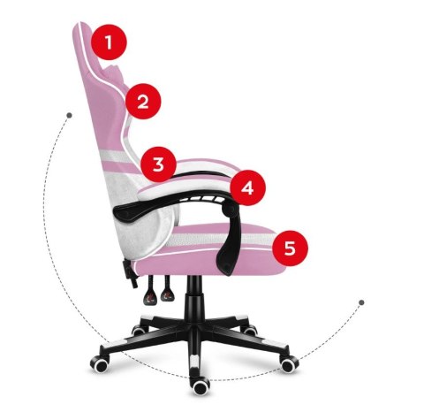 Huzaro Fotel gamingowy Huzaro Force 4.4 Pink Mesh