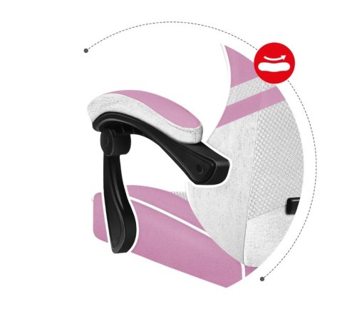 Huzaro Fotel gamingowy Huzaro Force 4.4 Pink Mesh