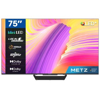 Metz Telewizor 75" METZ MiniLED 75MNE9000Z 120Hz 4K Ultra HD Google TV HDR HLG Dolby VISION-ATMOS