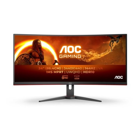 AOC MONITOR AOC LED 34" CU34G2XE/BK