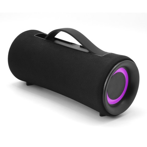 GEMBIRD GEMBIRD PRZENOŚNY GŁOŚNIK BLUETOOTH LED SPK-BT-LED-04 RMS 2X 5W, WBUDOWANY MIKROFON, KOLOR CZARNY, USB, AUX, MICROSD