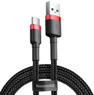 Baseus BASEUS KABEL USB DO USB-C CAFULE 2M(CZERWONO-CZARN