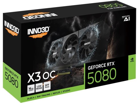 INNO3D Karta graficzna INNO3D GeForce RTX 5080 X3 OC INNO3D Karta graficzna INNO3D GeForce RTX 5080 X3 OC