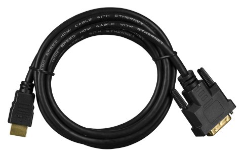 Lanberg Kabel Lanberg CA-HDDV-10CC-0018-BK (HDMI M - DVI-D (18+1) M; 1,8m; kolor czarny) Lanberg Kabel Lanberg CA-HDDV-10CC-0018-BK (HDMI M - DVI-D (18+1) M; 1,8m; kolor czarny)
