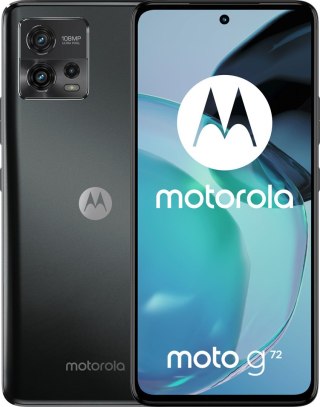 Motorola Smartfon Motorola Moto G72 6/128GB 6,6" AMOLED 2400x1080 5000mAh Dual SIM 4G Meteorite Grey (WYPRZEDAŻ)