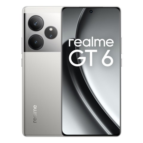 Realme Smartfon realme GT 6 5G 16/512GB Fluid Silver (WYPRZEDAŻ)