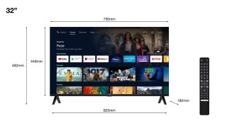 TCL Telewizor TCL 32S5400A 32" LED HD Ready Android TV Srebrny (WYPRZEDAŻ)