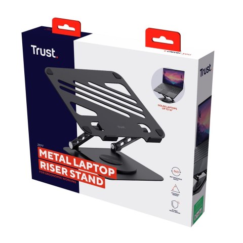 Trust Podstawka pod laptopa Trust ZEFF METAL Black