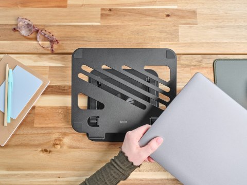 Trust Podstawka pod laptopa Trust ZEFF METAL Black