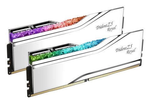 G.SKILL G.SKILL TRIDENT Z5 ROYAL RGB DDR5 2X24GB 8400MHZ CL40 SILVER F5-8400J4052G24GX2-TR5S G.SKILL G.SKILL TRIDENT Z5 ROYAL RGB DDR5 2X24GB 8400MHZ CL40 SILVER F5-8400J4052G24GX2-TR5S