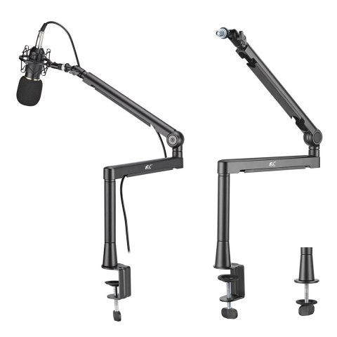 Maclean NANORS UNIWERSALNY BIURKOWY UCHWYT/STATYW ALUMINIOWY DO MIKROFONU RS471