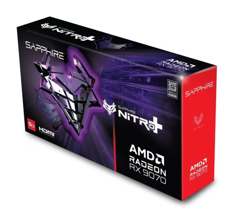 Sapphire Karta graf. SAPPHIRE NITRO+ RX 9070 GAMING OC 16GB Sapphire Karta graf. SAPPHIRE NITRO+ RX 9070 GAMING OC 16GB