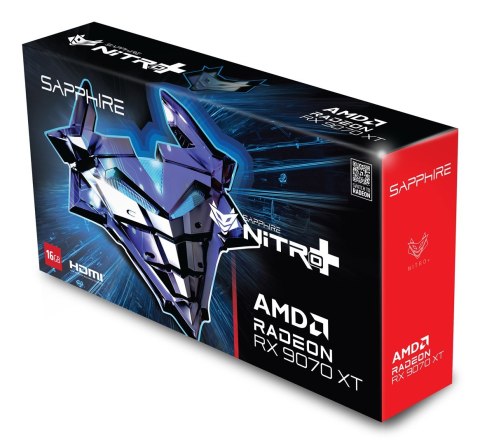 Sapphire Karta graf. SAPPHIRE NITRO+ RX 9070 XT GAMING OC 16 Sapphire Karta graf. SAPPHIRE NITRO+ RX 9070 XT GAMING OC 16