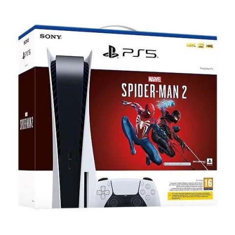 Sony Konsola Sony PS5 Blu-ray + Spiderman 2 Voucher (WYPRZEDAŻ)