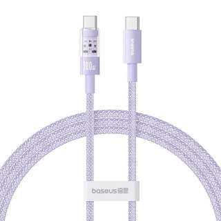 Baseus Kabel Baseus Gem Typ C-Typ C 100W 1m (fioletowy)