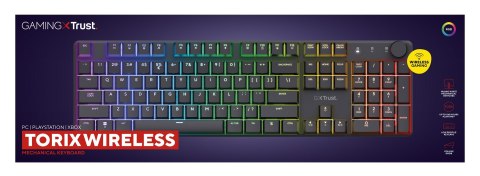 Trust Klawiatura gamingowa Trust GXT 868 TORIX WIRELESS US