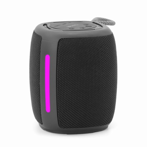 GEMBIRD GEMBIRD PRZENOŚNY GŁOŚNIK BLUETOOTH LED SPK-BT-LED-03-BK RMS 2X 5W, WBUDOWANY MIKROFON, KOLOR CZARNY, USB, AUX, MICROSD