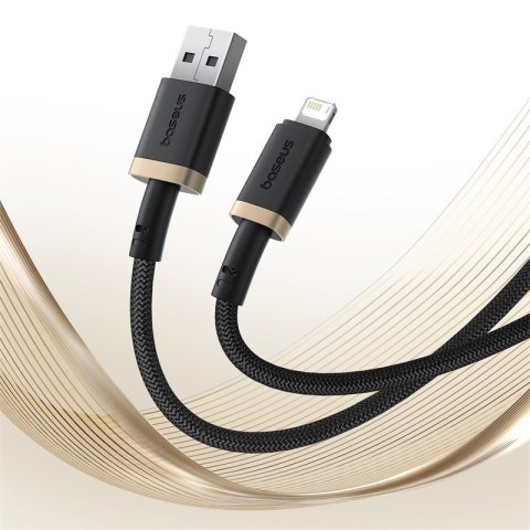 Baseus Kabel Baseus Dura 2.4A 1m (czarno-złoty)